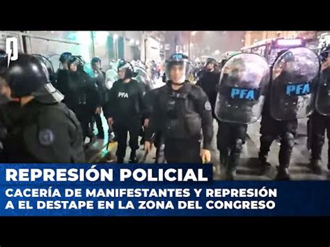 ARGENTINA El Viva la libertad carajo de Milei es represión violenta