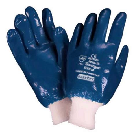 GUANTES DE NITRILO PUÑO TEJIDO STEELPRO Segurimax