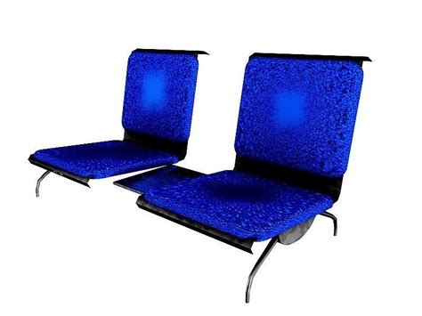 Airport chairs 1 3D model | CGTrader