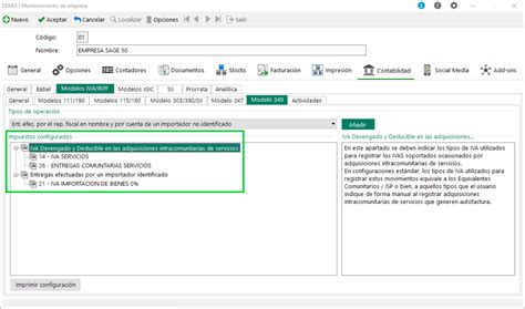 C Mo Configurar El Modelo En Sage