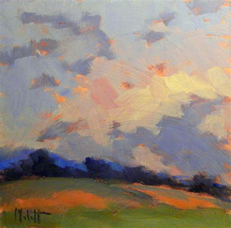 Painting Daily Heidi Malott Original Art Convertible Sunset