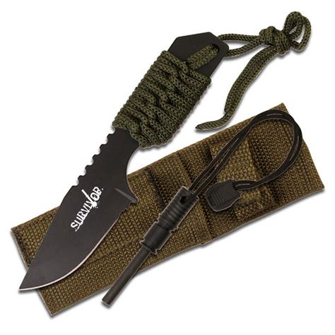 MC HK 106321G Survivor Fixed Blade Knife Import MC HK 106321G Vente