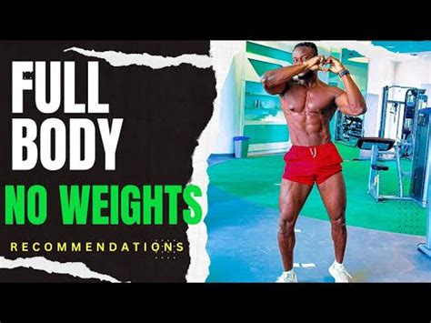 Best Full Body Workout No Weight No Gym No Equipment Youtube