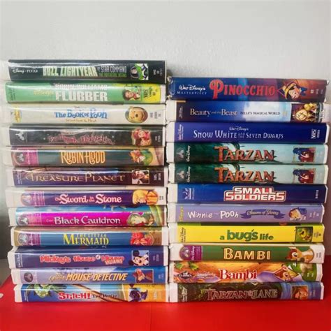 Lot Of Vtg Walt Disney Vhs Tapes Movies Clamshell Some Rare Great