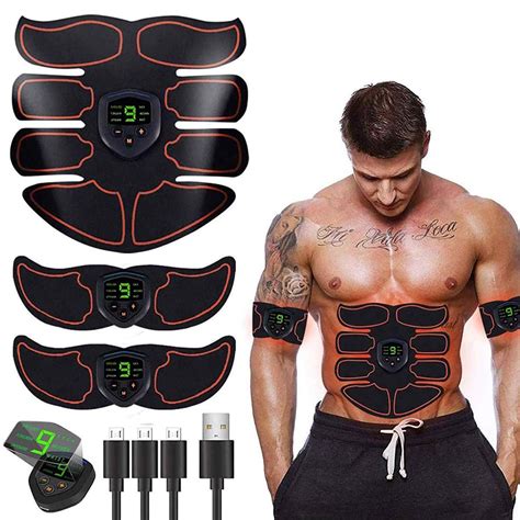 Abdominal Muscle Stimulator ABS EMS Trainer Body Toning Fitness USB