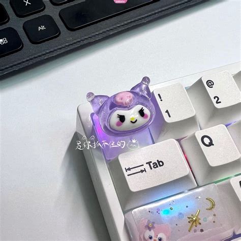 Kawaii Sanrio Keycap ESC Translucent Anime Kuromi Melody Cinnamoroll