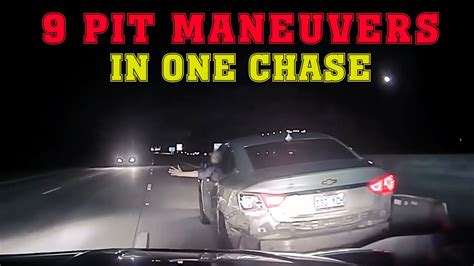 9 PIT MANEUVERS In ONE Chase Epic High Speed Police Chases YouTube