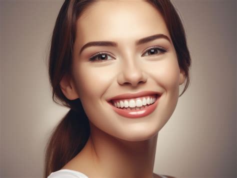 Premium AI Image | Beautiful wide smile of healthy woman white teeth ...