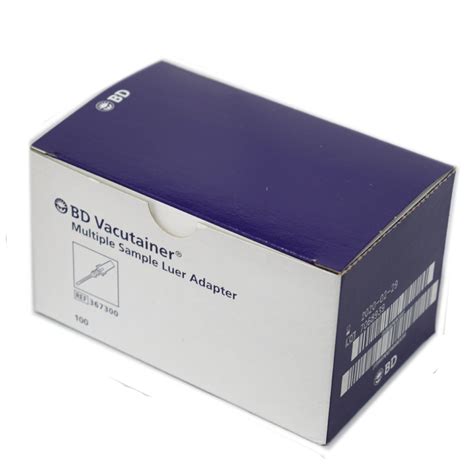 BD Vacutainer Luer Adapter Ref 367300 100 Ashtons Hospital Pharmacy