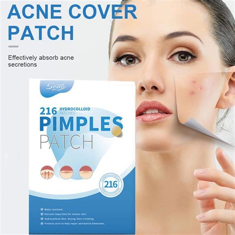 216 Pimple Patches Dots Hydrocolloid Acne Spot Stickers Cystic Acne Patch Hea кс Ebay