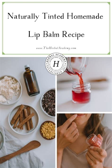 Naturally Tinted Homemade Lip Balm Recipe Herbal Academy