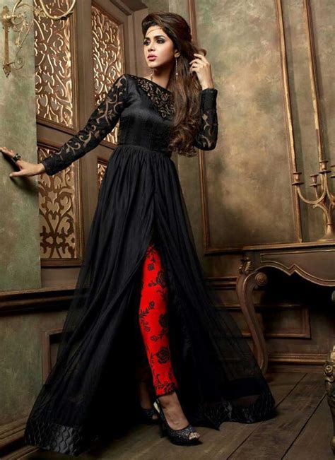 25 Beautiful Black Shalwar Kameez Designs For Girls Dresses Crayon