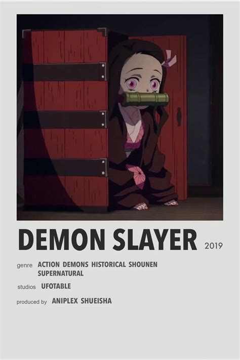 Demon Slayer Minimalist Anime Poster