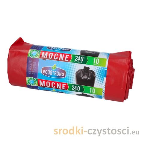 Worki Na Odpady Czerwone 240l LDPE Mocne A10 Srodki Czystosci Eu