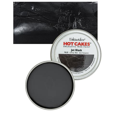 Enkaustikos Hot Cakes Encaustic Paint Jet Black Ml Tin BLICK Art Materials