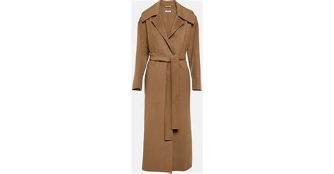 Max Mara Fabio Hooded Wool Coat In Natural Lyst Uk