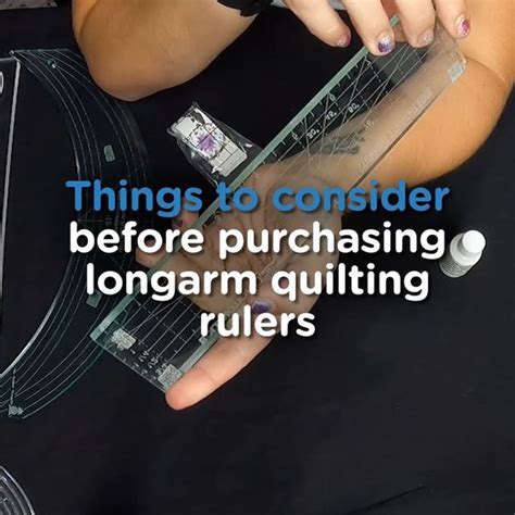 Things To Consider Before Purchasing Longarm Quilting Rulers Quilting