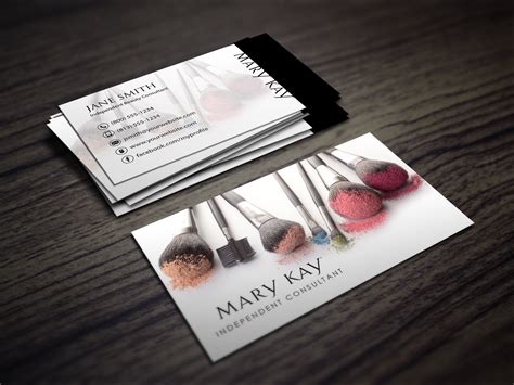 Makeup Business Card Design For A Mary Kay Rep Expanding Client Base