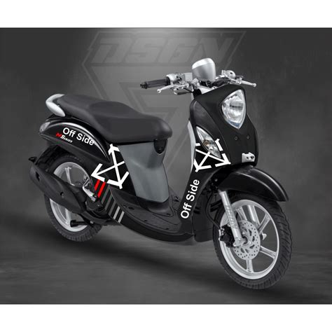 Jual Decal Sticker Fino Full Body Striping Full Body Yamaha Fino Fi