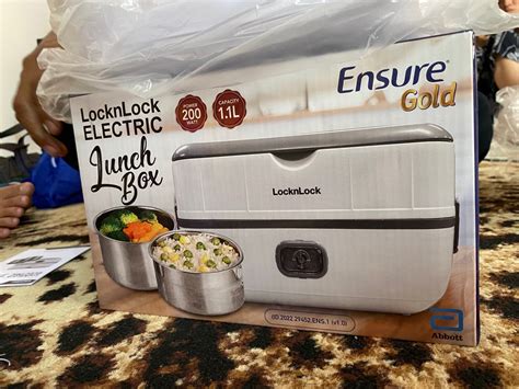 LocknLock Electric Lunch Box EJR286WHT Kitchen Appliances Di Carousell