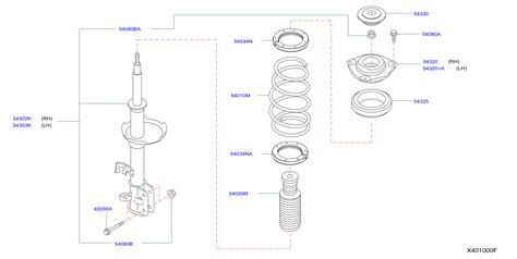 Nissan Rogue Complete Strut With Spring MT Strut Kit FT Strut Kit