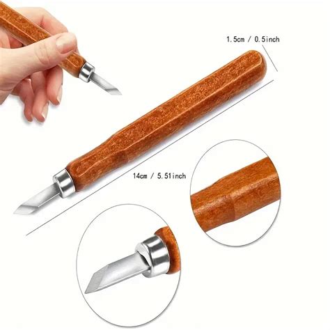 Wood Carving Knife Set Sk2 Carbon Steel Sculpting Knife Kit Temu