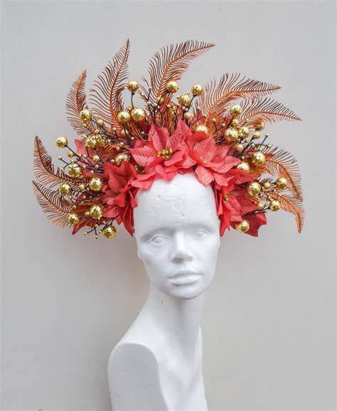 Headdress Flower Crown Christmas Headpiece Christmas Headdress