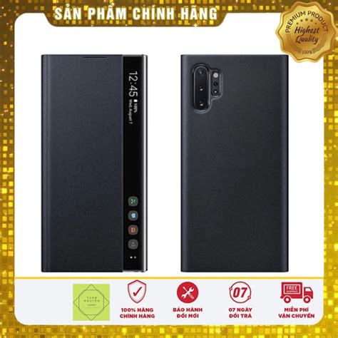 Bao Da Smart Clear View Note 10 Plus Chính Hãng Shopee Việt Nam