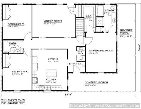 Single Floor House Plans