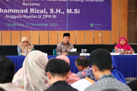 Muhammad Rizal DPR RI Gandeng Kemenkes Sosialisasi Undang Undang