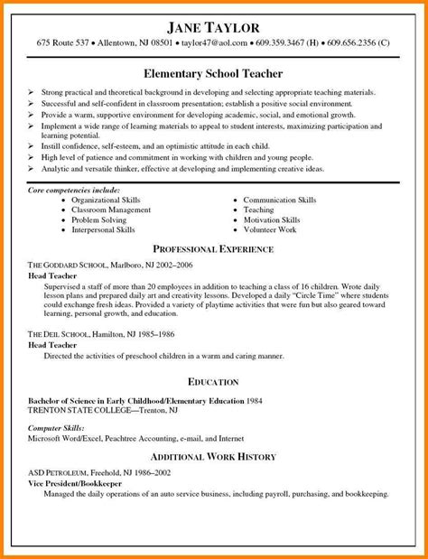 17++ Elementary school teacher resume objective examples For Your ...