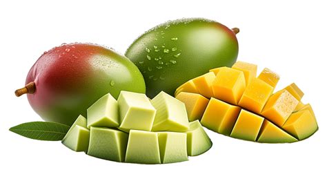 Sweet Fresh Green Mango Fruit On A Transparent Background 44812396 Png