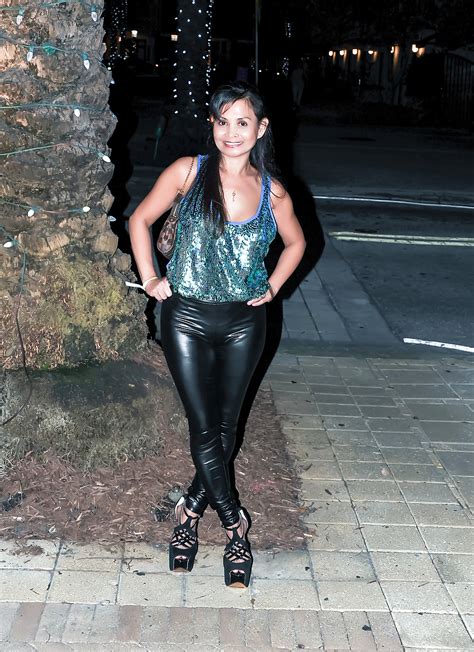 Sexy Asian Milf Metallic Dress Wetlook Leggings Photo