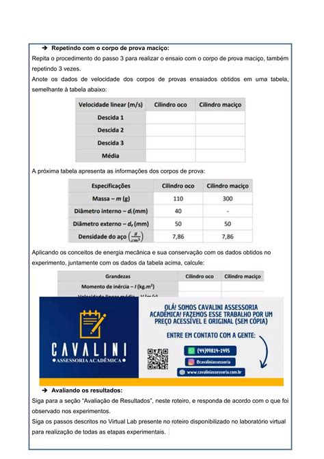 Roteiro De Aula PrÁtica FÍsica Geral E Experimental MecÂnicapdf