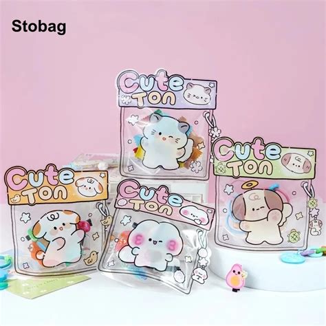 Stobag Uds Bolsas Ziplock Para Aperitivos Y Dulces De Dibujos