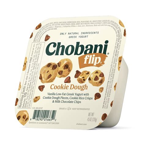 Amazon Chobani Flip Low Fat Greek Yogurt Chocolate Chip Cookie