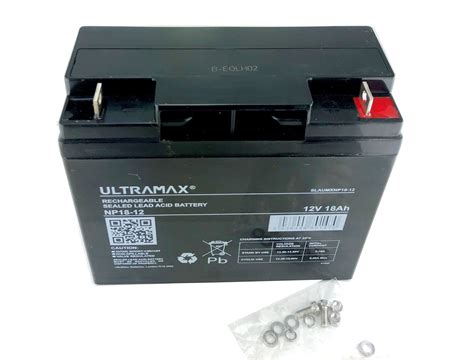 Ultramax Np18 12 12v 18ah 20hr As 17ah 19ah 20ah And 22ah Sealed Lea