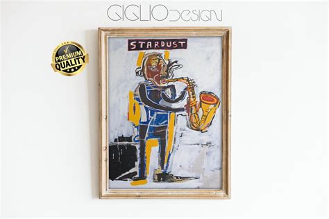 Stardust Basquiat Print Basquiat Art Print Jean Basquiat Wall Art