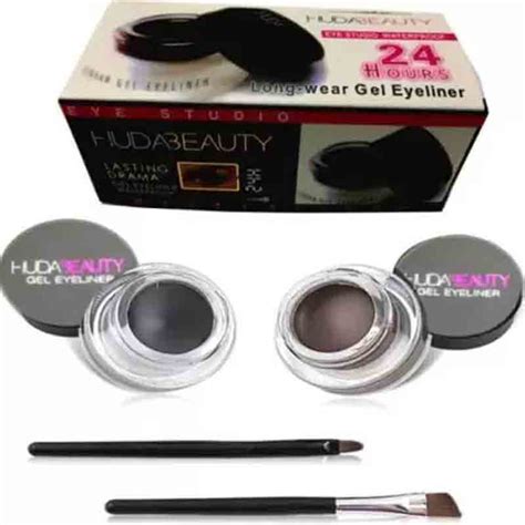 Huda Beauty gel eyeliner with brush 6g (black, white)