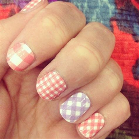 Nails To Have Gingham Nail Designs Pretty Designs