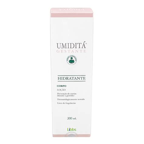 Libbs Umiditá Gestante Loção Cremosa Hidratante Corporal 200ml