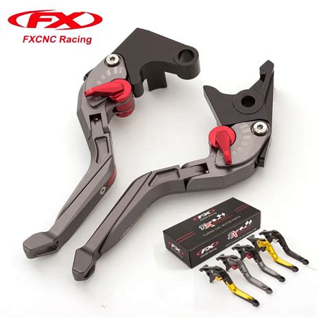 FX CNC Adjustable 3D Rhombus Motorcycle Folding Extendable Brake Clutch