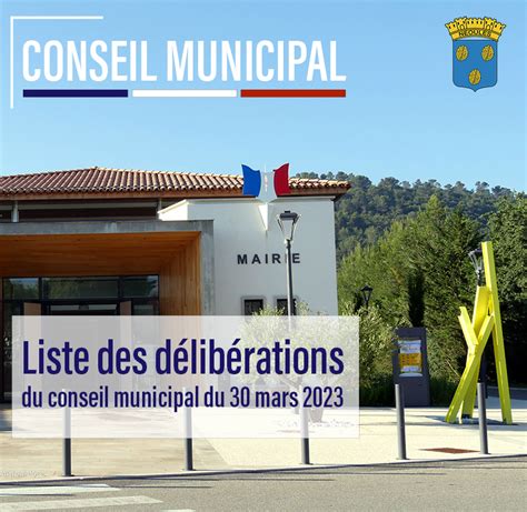 Liste Des D Lib Rations Du Conseil Municipal Du Mars N Oules