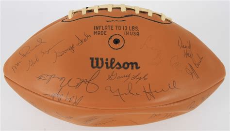 Lot Detail 1970 Chicago Bears Team Signed Wilson Football W 43