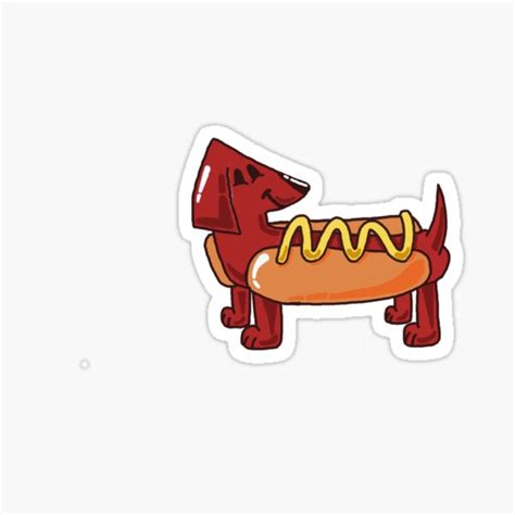 Wiener Dog Sticker For Sale By Kyrsten12 Redbubble