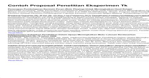 Contoh Abstrak Proposal Penelitian Coretan