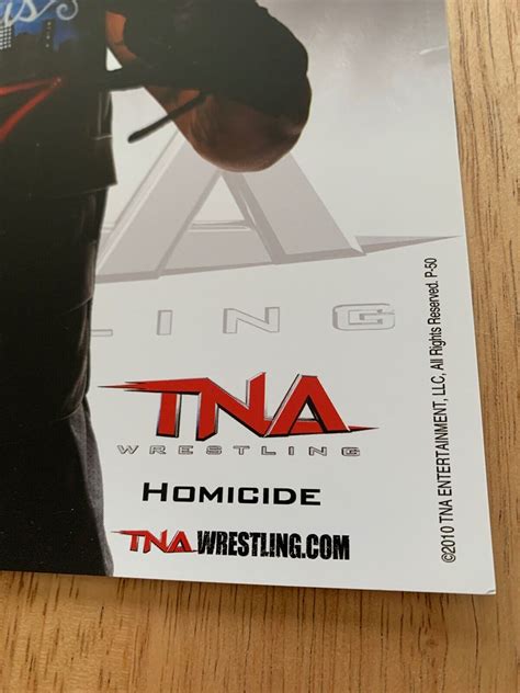 Homicide Official 2010 Tna Wrestling 8x10 Promo Photo Un Signed Wwe Wcw Ecw Aew Ebay