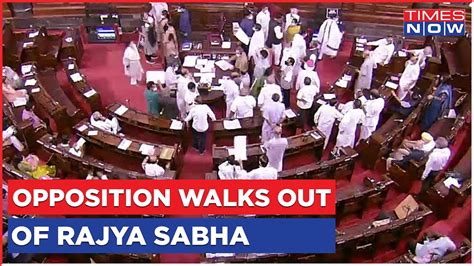 Opposition Walks Out Of Rajya Sabha After Chairman Refuses Discussion