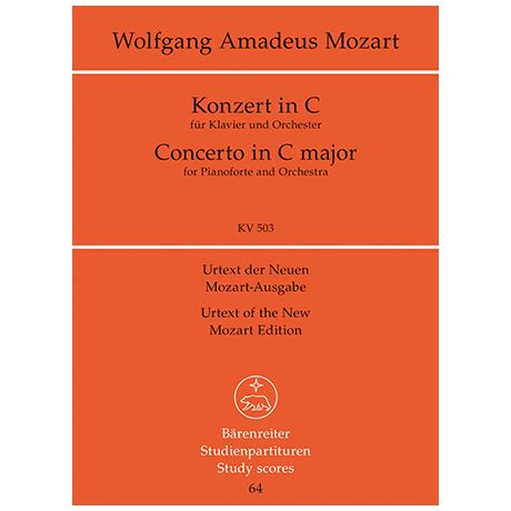 Mozart W A Klavierkonzert C Dur Kv Konzert F R Klavier Und