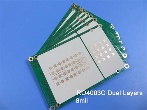 Rogers 4003 8mil 0 203mm Rf Pcb Ro4003c High Frequency Pcb Double Sided For Antenna